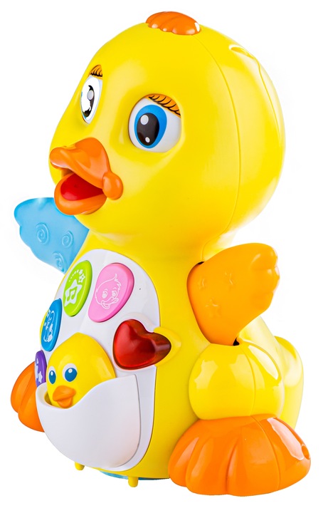 HOLA Interaktywna tańcząca kaczka śpiewa tańczy światło dźwięk