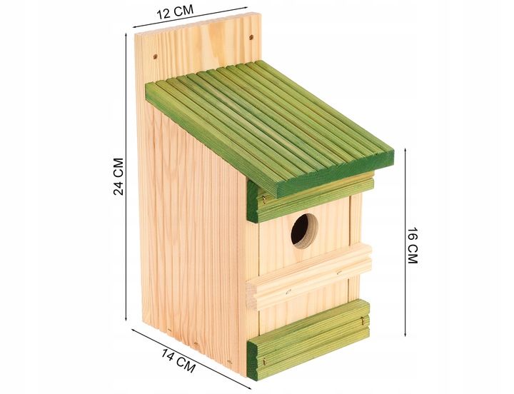 Budka lęgowa dla ptaków sikorek kosa karmnik domek MIX - 4szt