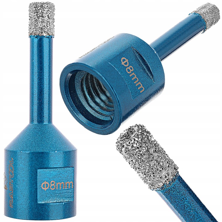 WIERTŁO DIAMENTOWE KORONKA DO TWARDEGO GRESU M14 OTWORNICA 8MM NA