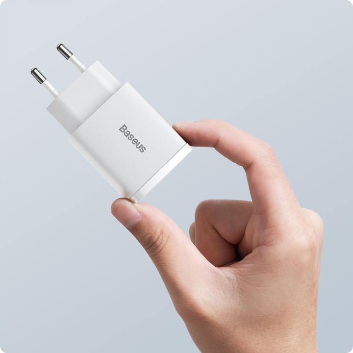 BASEUS SZYBKA ŁADOWARKA DO TELEFONU ZASILACZ 2x USB-C USB 20W PD QC 3.0