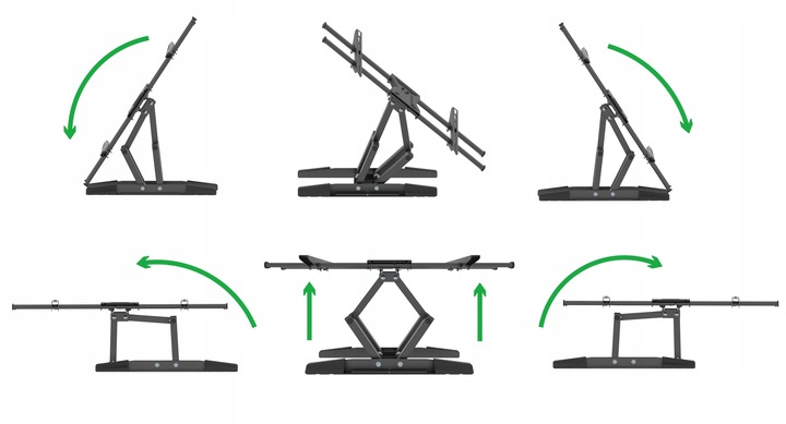 Extra Mocny Uchwyt do Telewizora 43-90 cali 70kg Wieszak TV