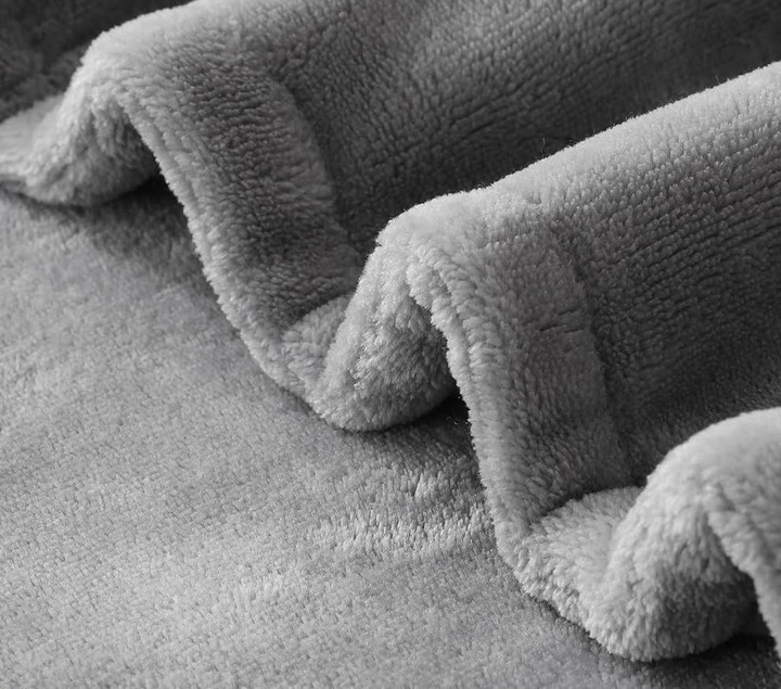 DUŻY 160x120 Koc Elektryczny Pluszowy Mata grzewcza Pilot LCD Timer 160W