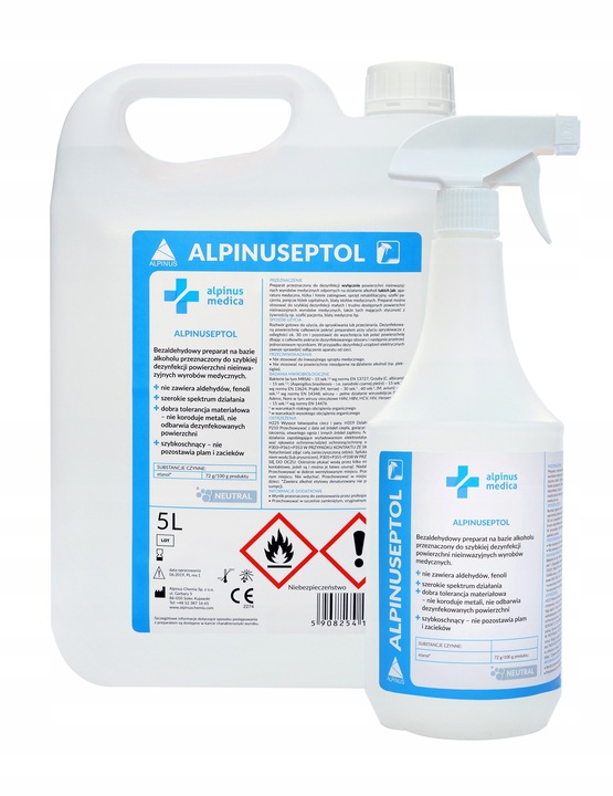 ALPINUSEPTOL 5L PŁYN DO DEZYNFEKCJI POWIERZCHNI