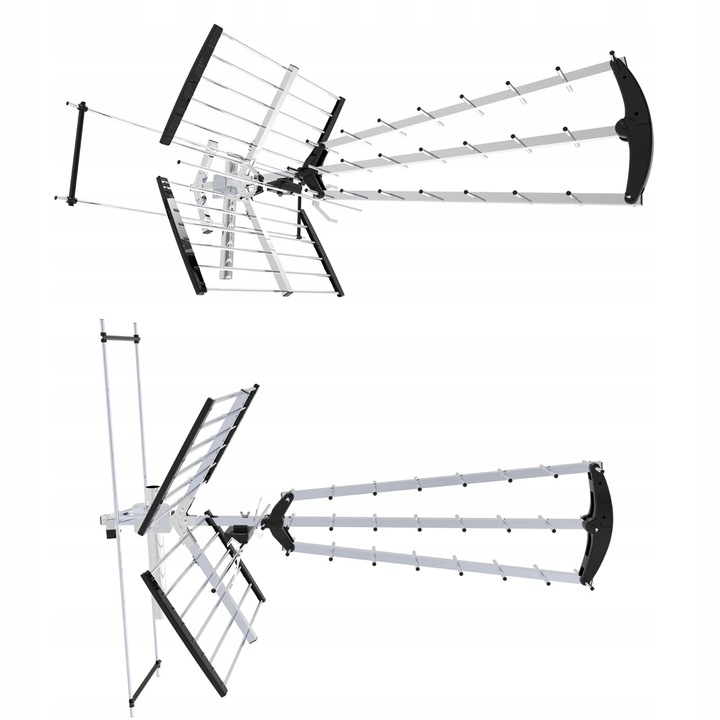 ANTENA KIERUNKOWA DVB-T2 DO TV NAZIEMNEJ MUX8 Filtr LTE HD 4K UHF VHF 120km