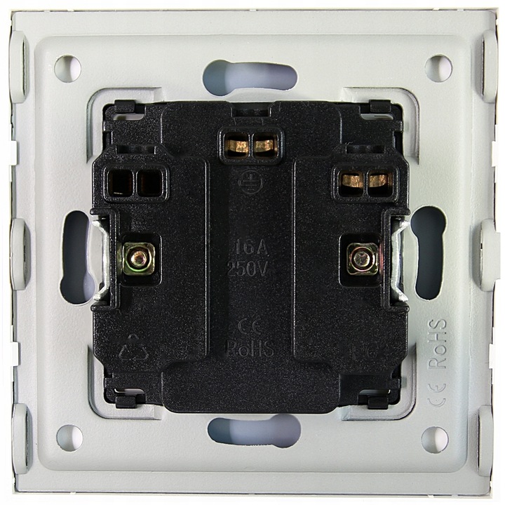 Gniazdko Podwójne Szklane Kontakt z Bolcem MIUUN