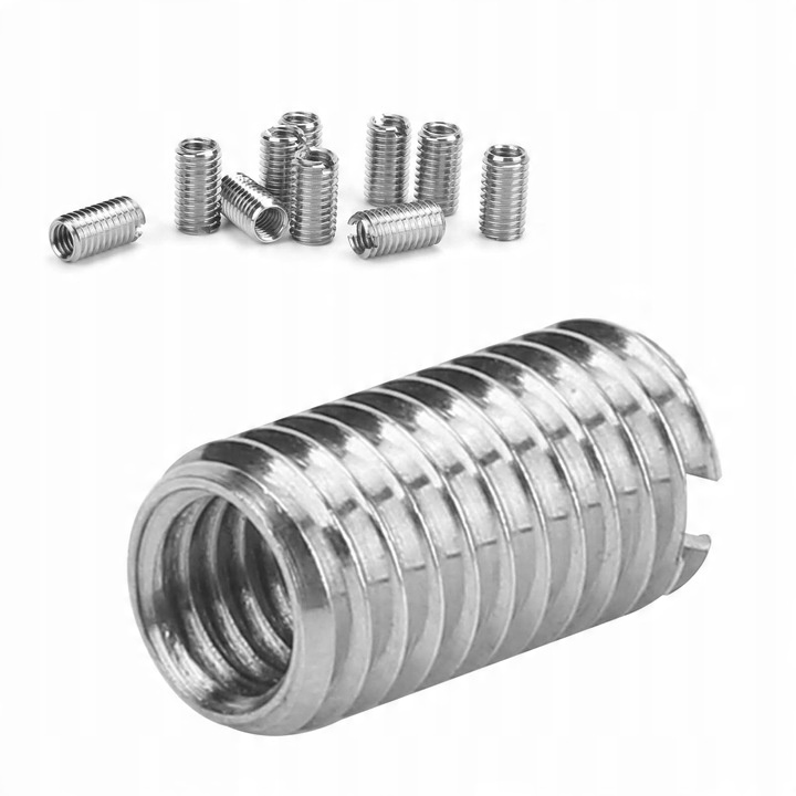 TULEJKI DO NAPRAWY GWINTU M6X1,0 M8X1,25 REDUKCJA 15mm STAL NIERDZEWNA