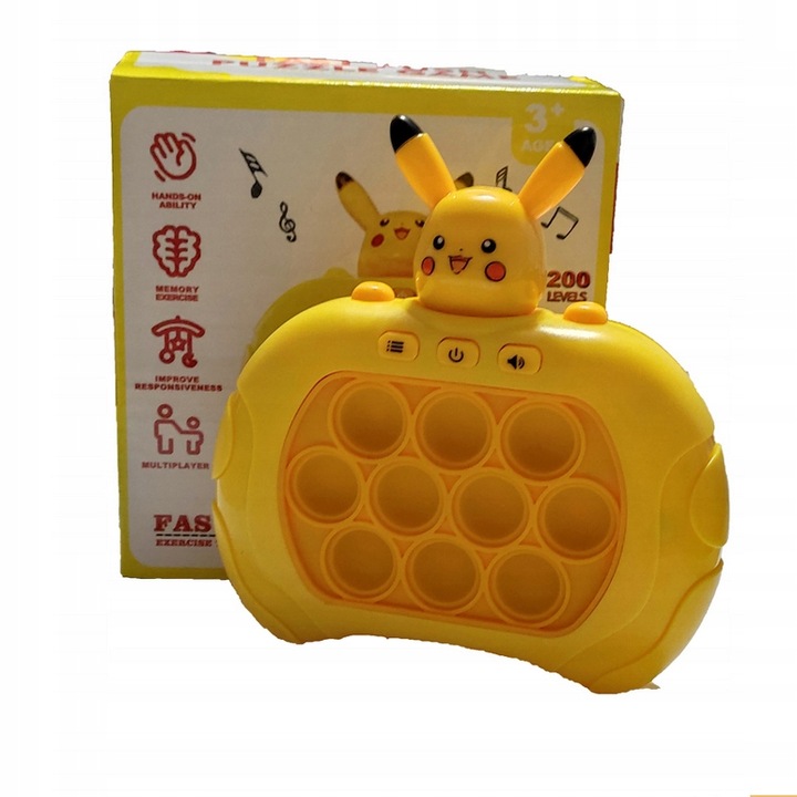 GRA POP IT ELEKTRYCZNA ANTYSTRESOWA ZRĘCZNOŚCIOWA świeci dźwięk popit PL