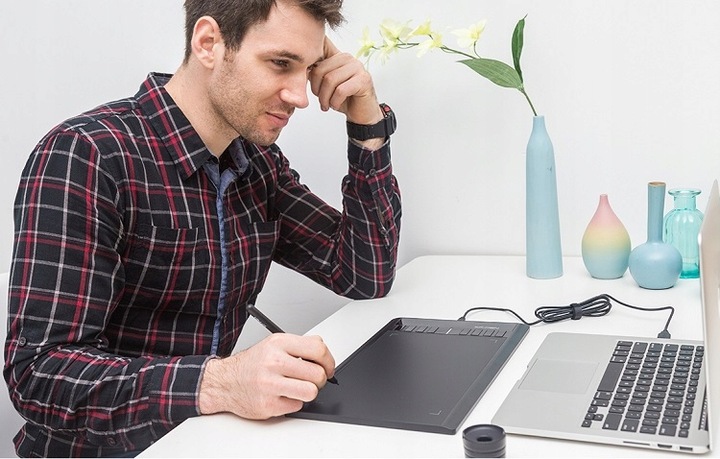 TABLET GRAFICZNY XP-Pen Star 03 + PIÓRKO 8192st 5080 LPI 25,4 x 15,2 cm