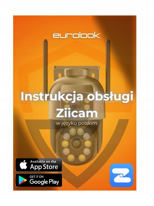 PODWÓJNA OBROTOWA KAMERA WIFI SMART ZEWNĘTRZNA 8MPX UHD DETEKCJA ALARM PUSH