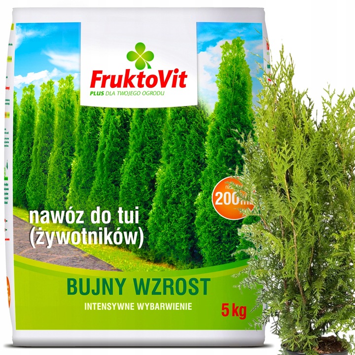 NAWÓZ DO TUJI ŻYWOTNIKÓW TUI THUI WIOSENNY FRUKTOVIT PLUS WYBARWIANIE