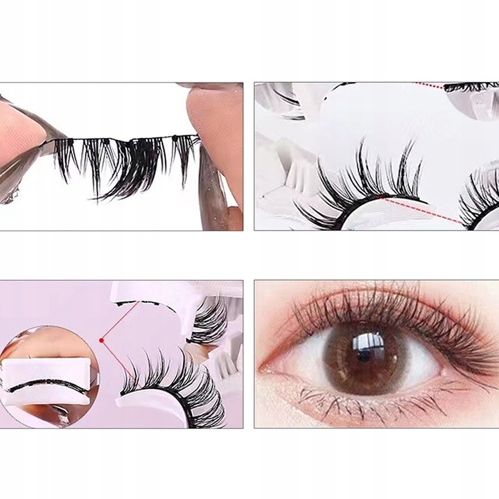 Rzęsy Magnetyczne Bez Kleju i Podrażnień Efekt Objętości+ Aplikator Gratis