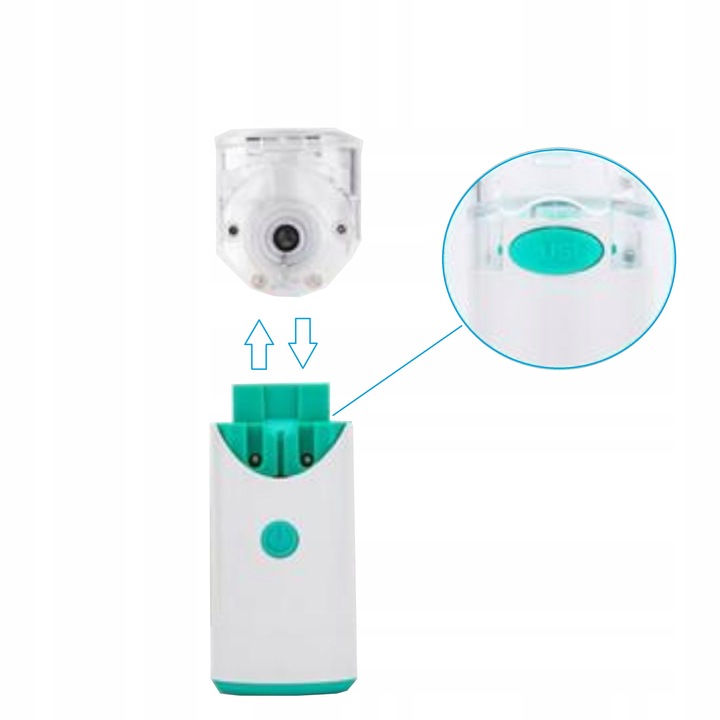 Nebulizator siateczkowy inhalator przenośny cichy dla dorosłych dzieci LCP