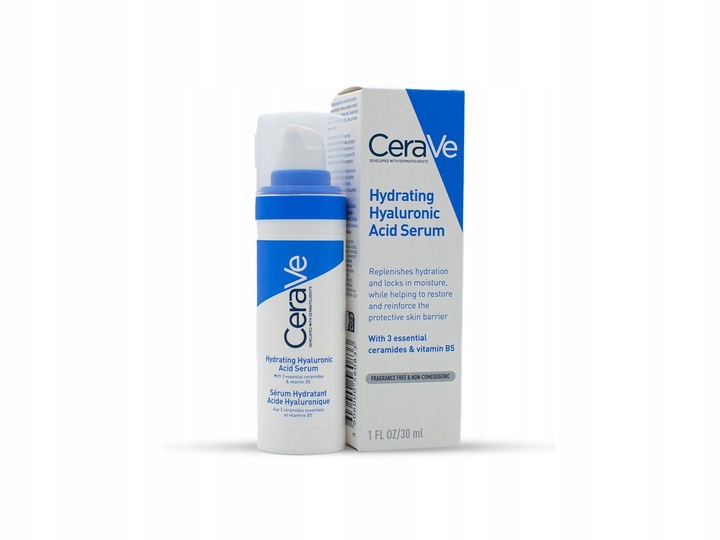 CeraVe Serum Nawilżające Do Twarzy z Kwasem Hialuronowym, Pantenolem 30ml