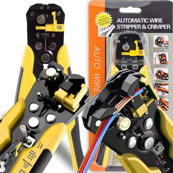 Automatyczne Szczypce Do Ściągania Izolacji Ściągacz Zaciskarka Przewodów
