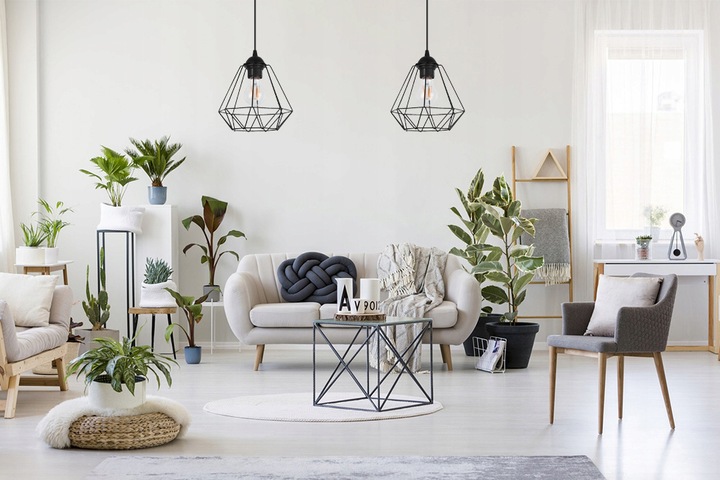 LAMPA SUFITOWA WISZĄCA W STYLU LOFT E27