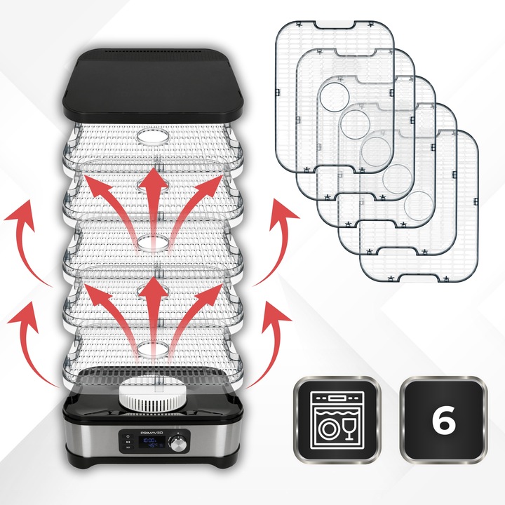 Suszarka do Grzybów Owoców Warzyw Spożywcza Termoobieg SMART 6 Sit