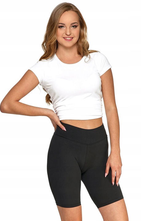Legginsy KRYJĄCE kolarki wysoki stan MORAJ krótkie spodenki - L/XL