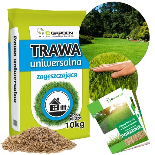 TRAWA UNIWERSALNA 10KG SAMOZAGĘSZCZAJĄCA ODPORNA NA DEPTANIE NASIONA 400m