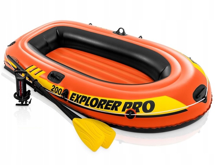 Ponton Intex Explorer 200 2os. Pompka + Wiosła 58357 MODEL 2024