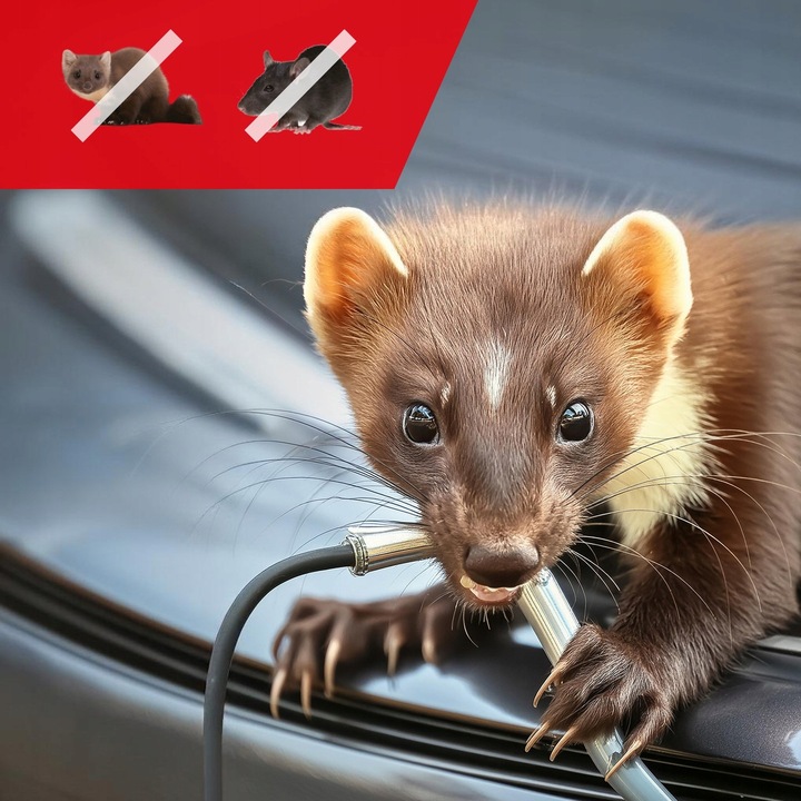 ODSTRASZACZ GRYZONI DO SAMOCHODU AUTA Ultradźwiękowy KUN SZCZURÓW