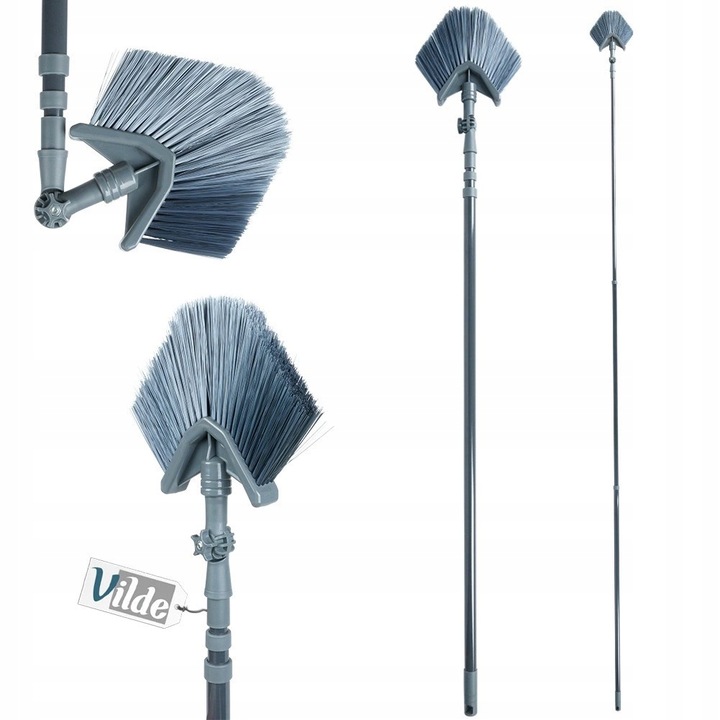 Miotła Teleskopowa do Kurzu i Pajęczyn Trójkątna Solidna VILDE 140-327
