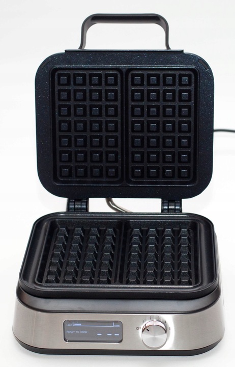 Gofrownica XXL z wyświetlaczem LCD | chrupiące gofry, regulacja