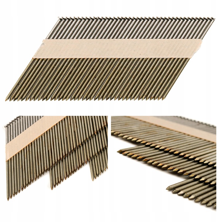 GWOŹDZIE DO GWOŹDZIARKI ŁĄCZONE PIERŚCIENIOWE 3,1X90MM 2200 SZTUK