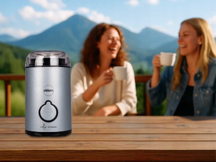 Młynek elektryczny do kawy MK90N beano Eldom niebieski matowy 60g