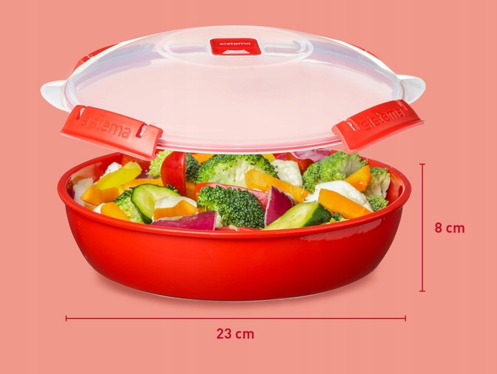Sistema Pojemnik kuchenny na żywność talerz Box do mikrofalówki 1290ml
