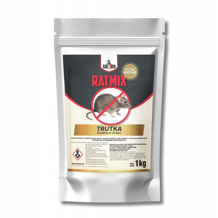 Extra mocna trutka pasta na myszy i szczury aromat łososiowy 1kg