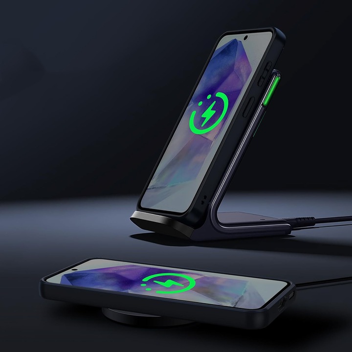 Etui do SAMSUNG S24 FE + 2x SZKŁO PREMIUM MATTE CASE WZMACNIANE 360° MATOWE