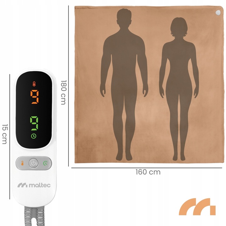 KOC ELEKTRYCZNY GRZEWCZY DUŻY MIĘKKI REGULACJA TIMER NA PILOTA MATA