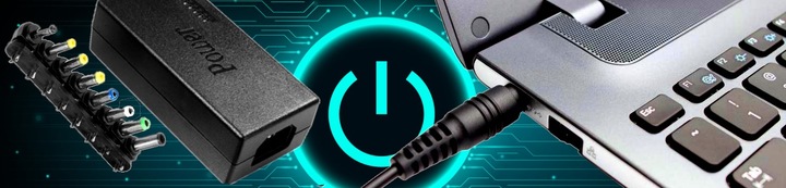 Zasilacz Uniwersalny ładowarka sieciowa do laptopa 120W 12-24V 8 wtyków