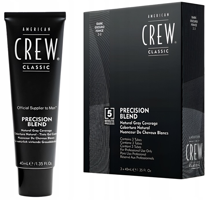 American Crew, Blend Dark 3X40Ml Odsiwiacz Do Włosów Dla Mężczyzn