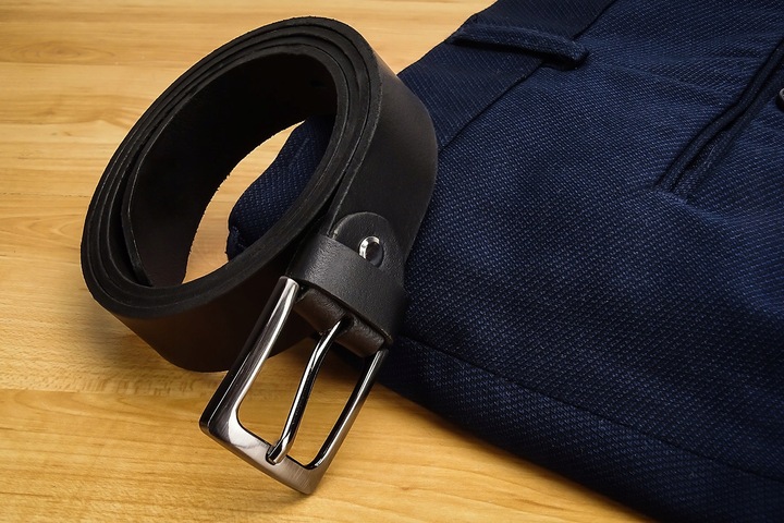 PASEK MĘSKI SKÓRZANY GRACIO DO SPODNI SKÓRA DŁUGOŚĆ PASKA 150 CM PREZENT