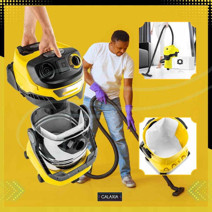 10x Worki do odkurzacza KARCHER WD4 WD5 WD6 MV4 MV5 MV6 SE 5.1000 +