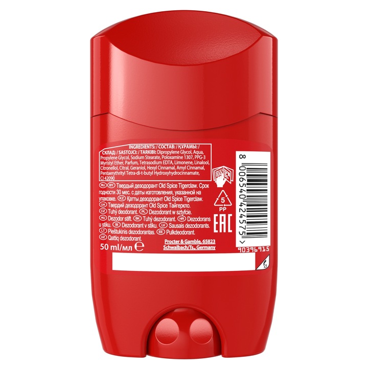 Old Spice Tigerclaw Dezodorant w sztyfcie dla mężczyzn 2x sztuki x 50 ml