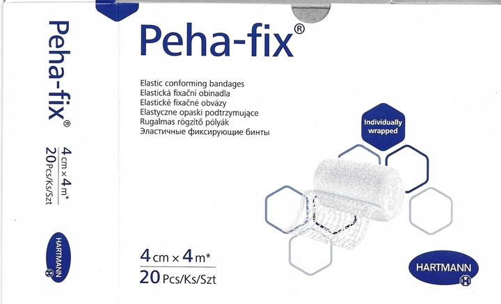 Bandaż elastyczny HARTMANN PEHA-FIX 10cm x 4m OPASKA PODTRZYMUJĄCA 20szt.