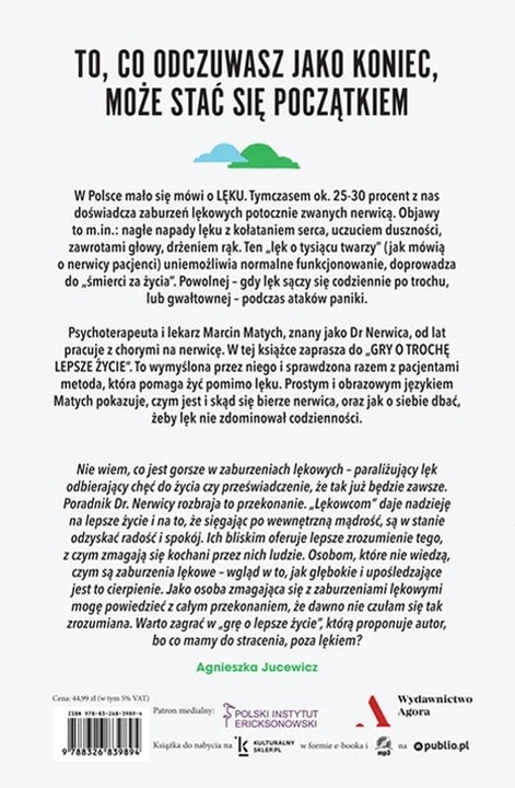 Jak żyć z lękiem. Poradnik Dr. Nerwicy - Marcin Matych