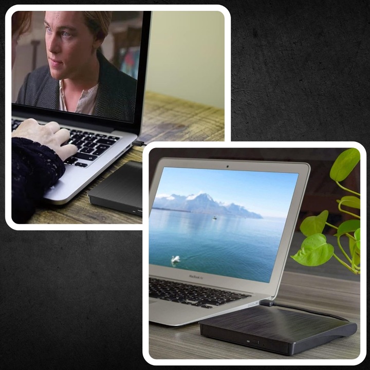 NAPĘD CD-R/DVD-ROM/RW ZEWNĘTRZNY USB 3.0 NAGRYWARKA PRZENOŚNY ODTWARZACZ