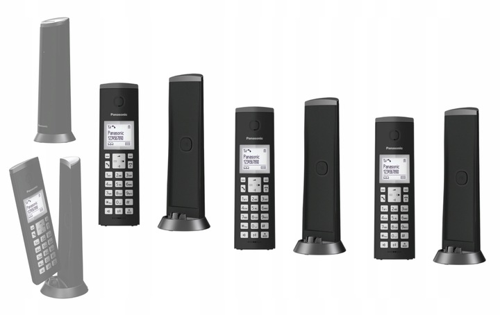 PANASONIC KX TGK 210 TELEFON DECT 3 SŁUCHAWKI