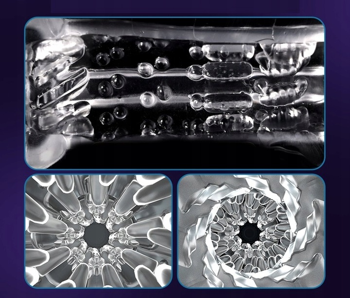 AUTOMATYCZNY MASTURBATOR MĘSKI Z EFEKTEM SSANIA ,10 WIBRACJI ZE