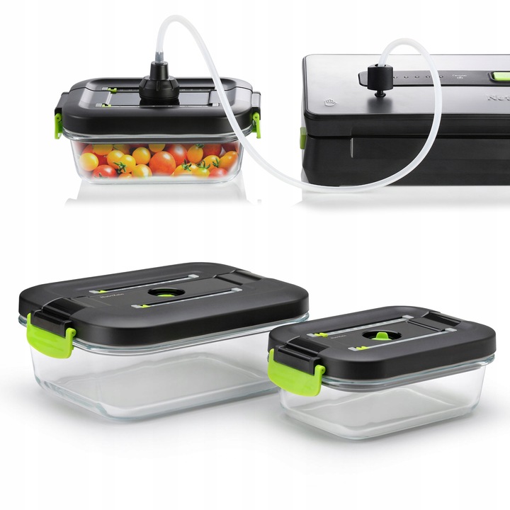 Szklane pojemniki próżniowe na żywność 1,5L 0,65L do zgrzewarki