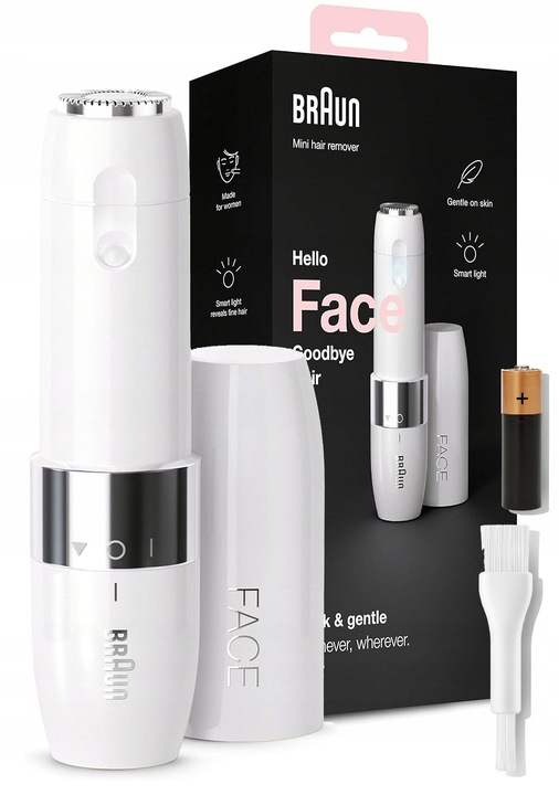 DEPILATOR SMARTLIGHT TRYMER GOLARKA DO TWARZY BRAUN FACE MINI FS1000