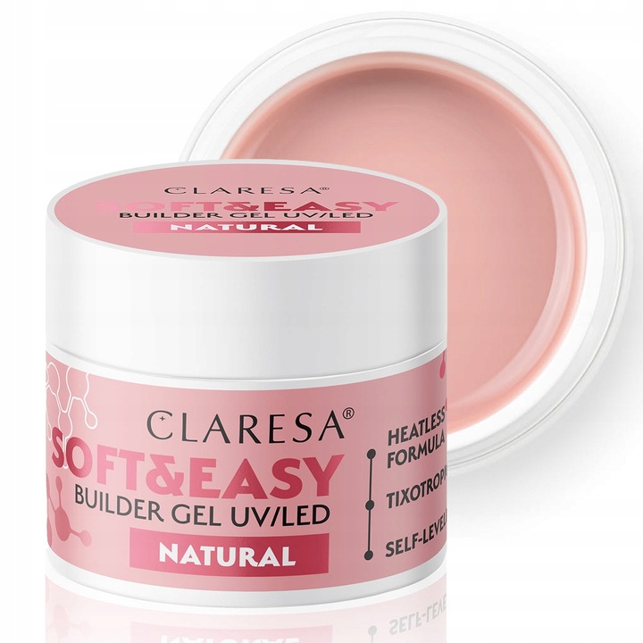 CLARESA Żel SOFT&EASY BUILDER GEL NATURAL 90G