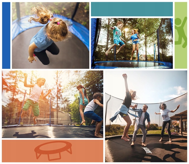 SIATKA DO TRAMPOLINY 10FT 300/305/312 na 6 SŁUPKÓW
