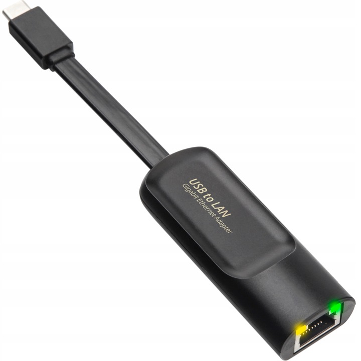 PRZEJŚCIÓWKA GIGABIT KARTA SIECIOWA ADAPTER LAN RJ45 1000Mb 1Gb USB TYP C