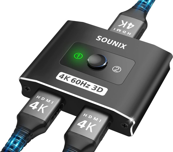 Switch hdmi 4K 60Hz z obsługą HDR SOUNIX