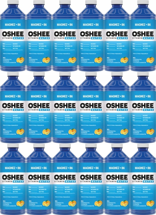 Oshee Vitamin Water Magnez + B6 Cytryna 1,1L x18