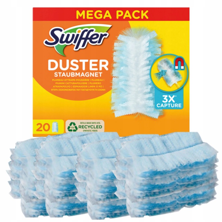 Swiffer Duster Miotełka do kurzu zapas wkłady 25 szt DE MEGA PACK